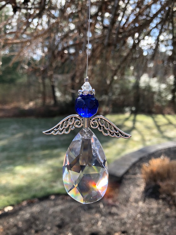 6 pièces pendentif attrape-soleil prisme en cristal libellule