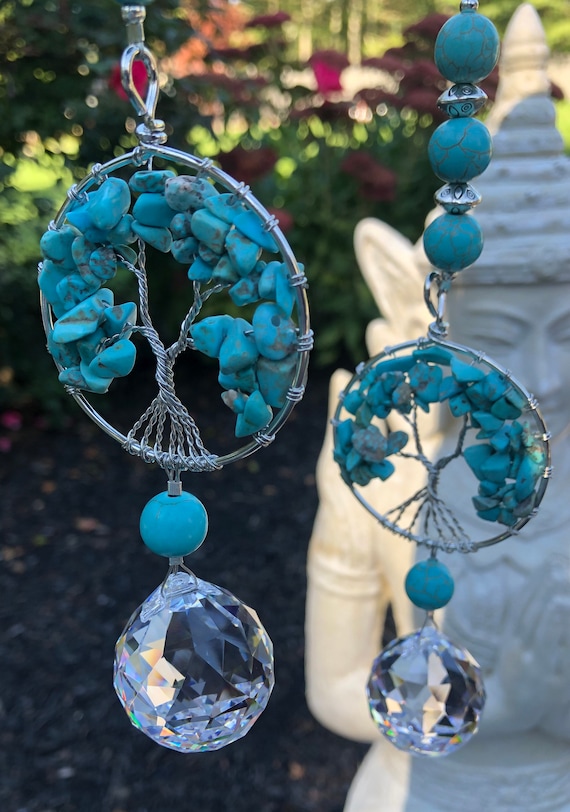 Turquoise Tree Suncatcher Turquoise Tree Suncatcher