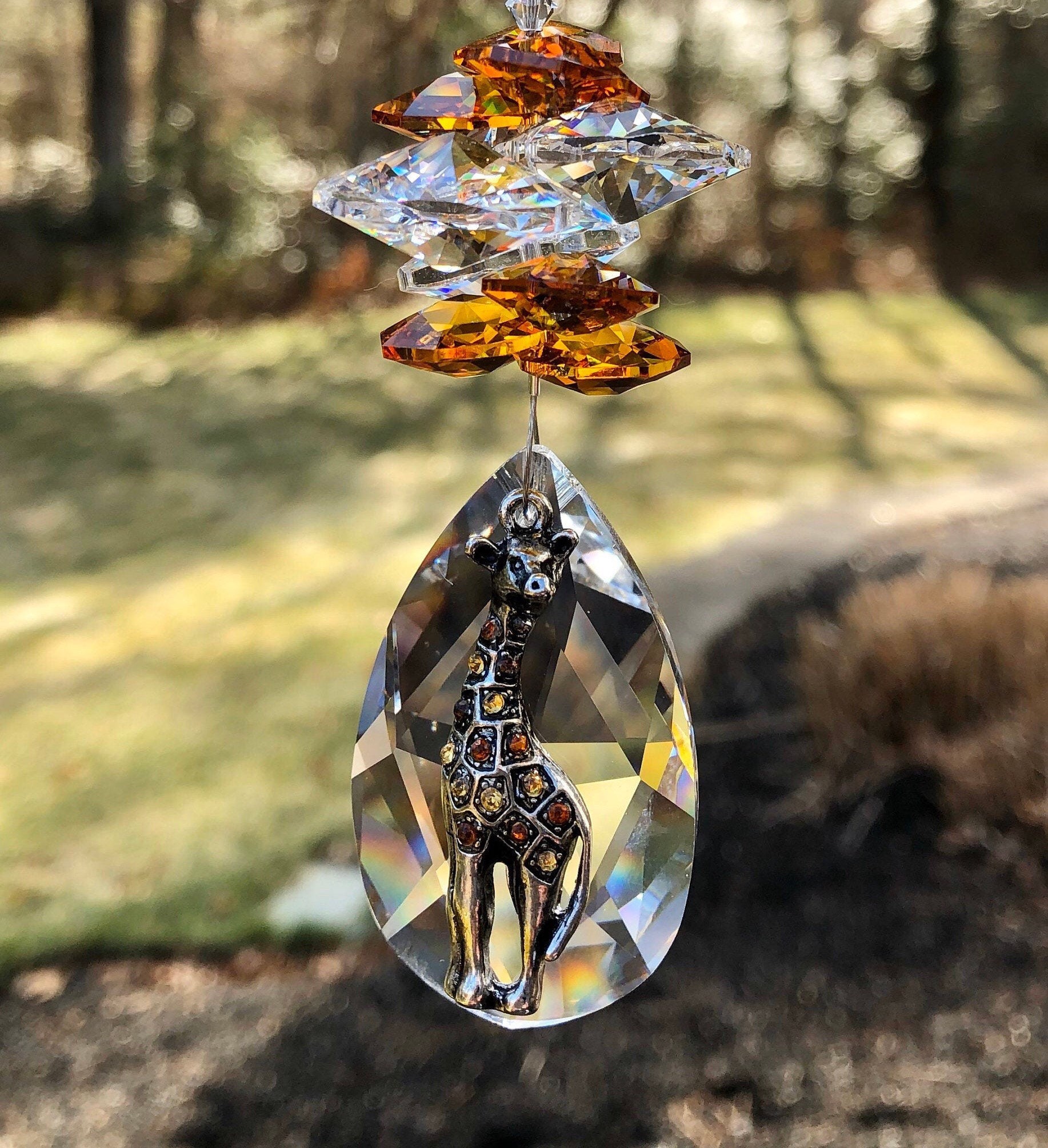 Swarovski Giraffe Etsy