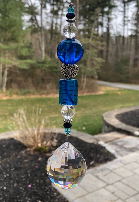Crystal Suncatcher Rainbow Glass Hanging Ornament Window Hanging Ornament Gift 