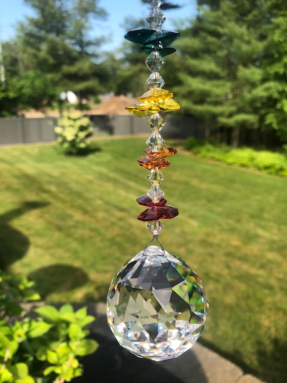 Capteur solaire en cristal de chakra, créateur darc-en-ciel