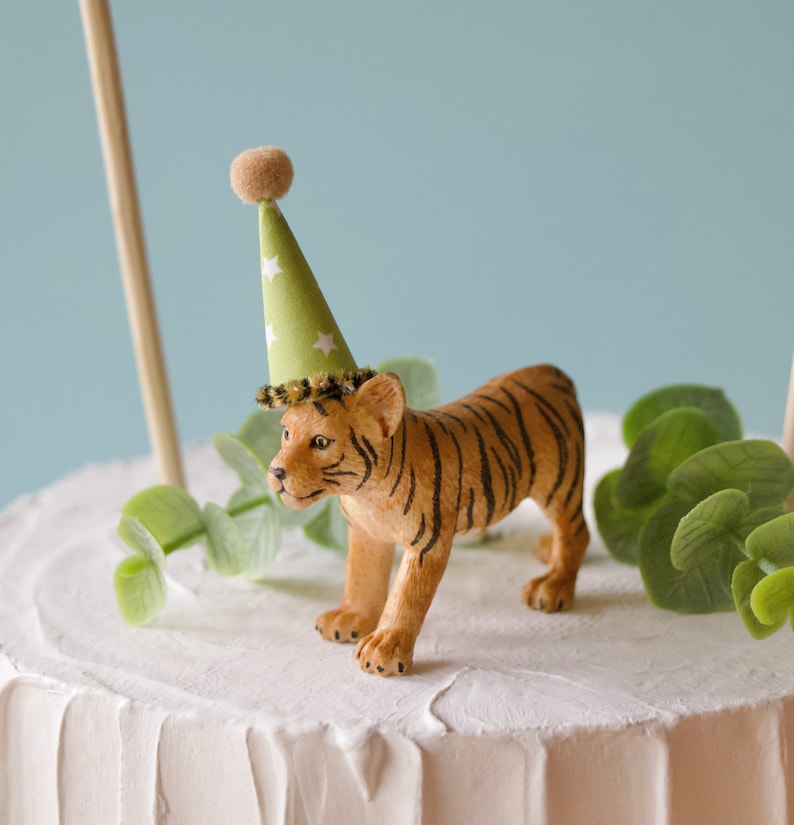 Tiger Birthday Decorations / Tiger Cake Topper / Big Cat baby tiger