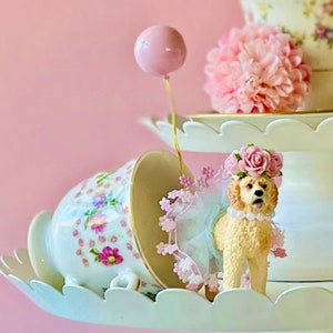 Dog Cake Toppers for a Little Girls Tea Party and Par Tea Decor image 4