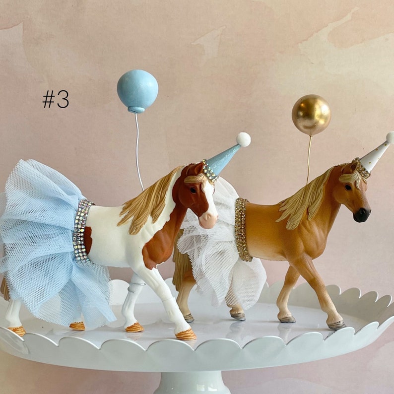 Horse Cake Topper / Cowgirl Party Decor #3 painted