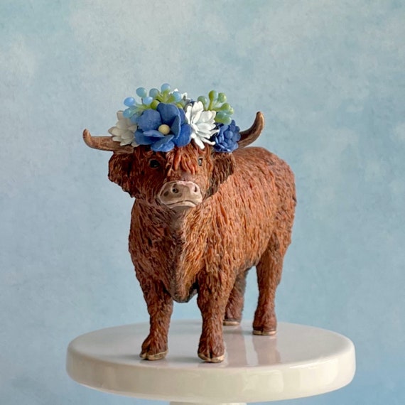Highland Cow Cake Topper, Highland Cow Baby Shower, Baby Shower