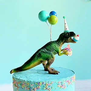 Dinosaur Cake Topper T rex Birthday Boy Dinosaur Birthday Decorations T rex Cake Topper Party Animal Cake Topper Birthday