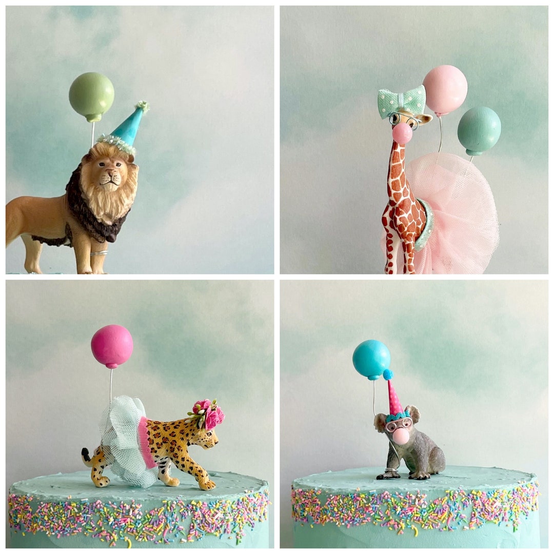 Party Animal Cake Toppers Etsy