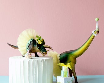 Dinosaur Cake Toppers / T rex / Triceratops / Brachiosaurus / Birthday Decorations