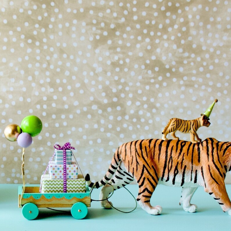 Tiger Birthday Decorations / Tiger Cake Topper / Big Cat image 1