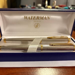 Waterman Sterling Silver Fountain Pens - Etsy
