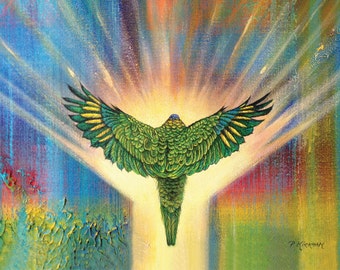 Lorikeet Ceramic Tile, Ascension