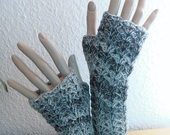 Handschuhe - fingerlos /grau