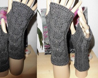 fingerless gloves "Abstract plait" mg