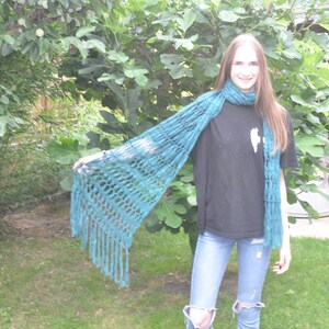 XL scarf mohair/silk fir green image 2