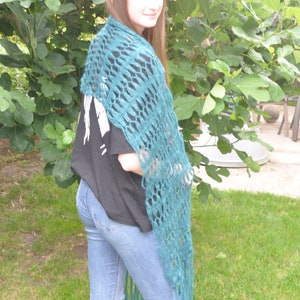 XL scarf mohair/silk fir green image 3