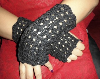 Handschuhe - Merino -  anthrazit
