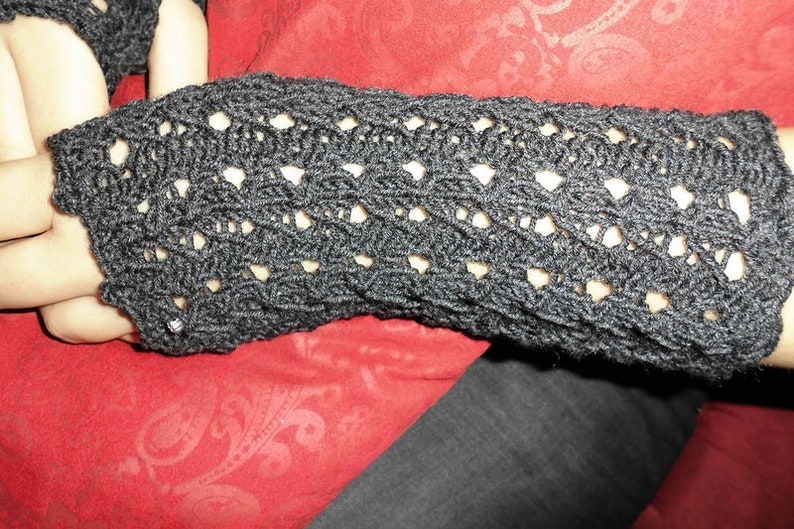 Handschuhe Merino anthrazit Bild 2