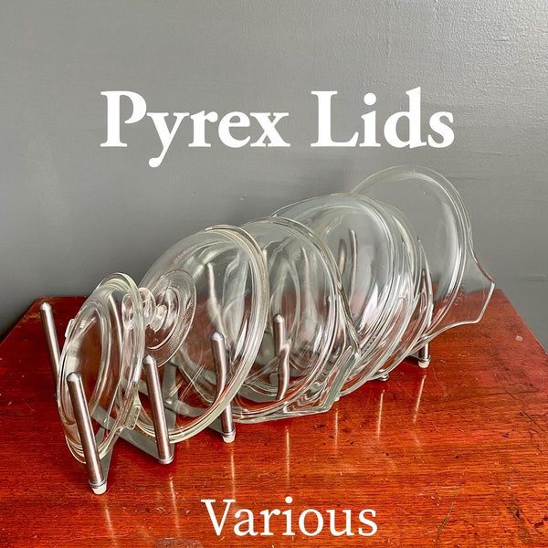 Vntg Pyrex Lids Glass Various Types - Free Shipping