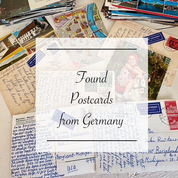 Vintage Germany Postcards German Handwriting Color Photos Randomly Chosen - Free Shipping