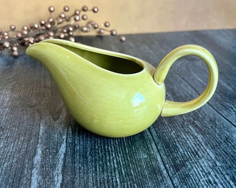 Vntg Russel Wright Steubenville Gravy Boat Chartreuse- Free Shipping