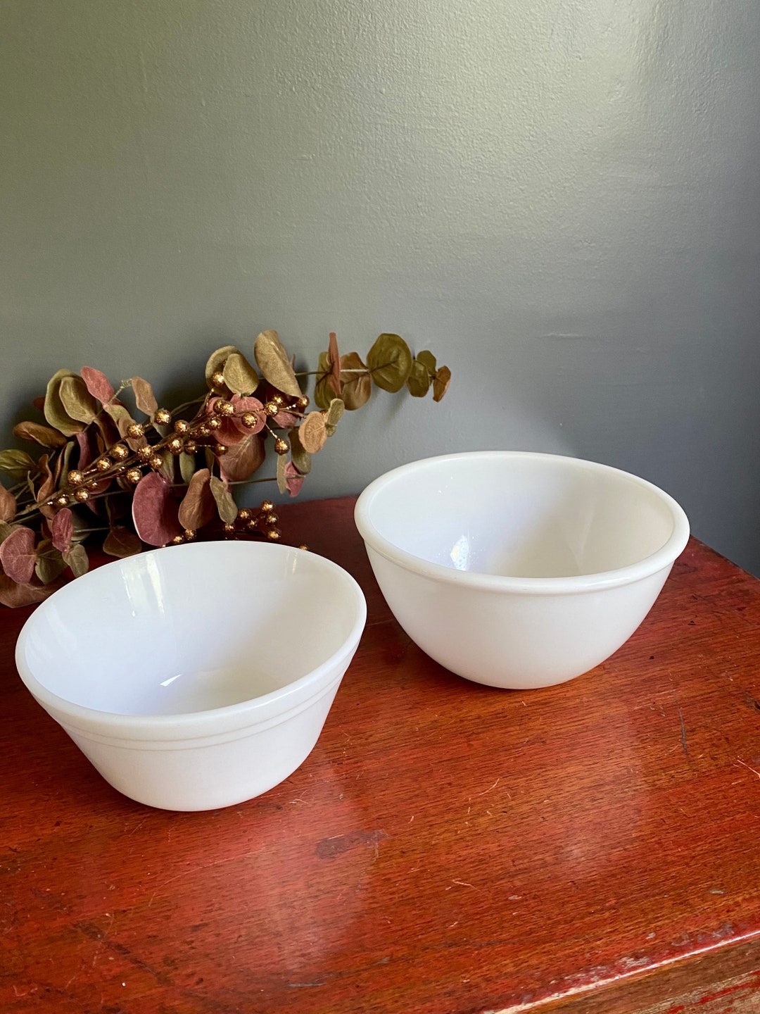 Vntg Federal Glass Mixing Bowls Sold Together Free Shipping Etsy