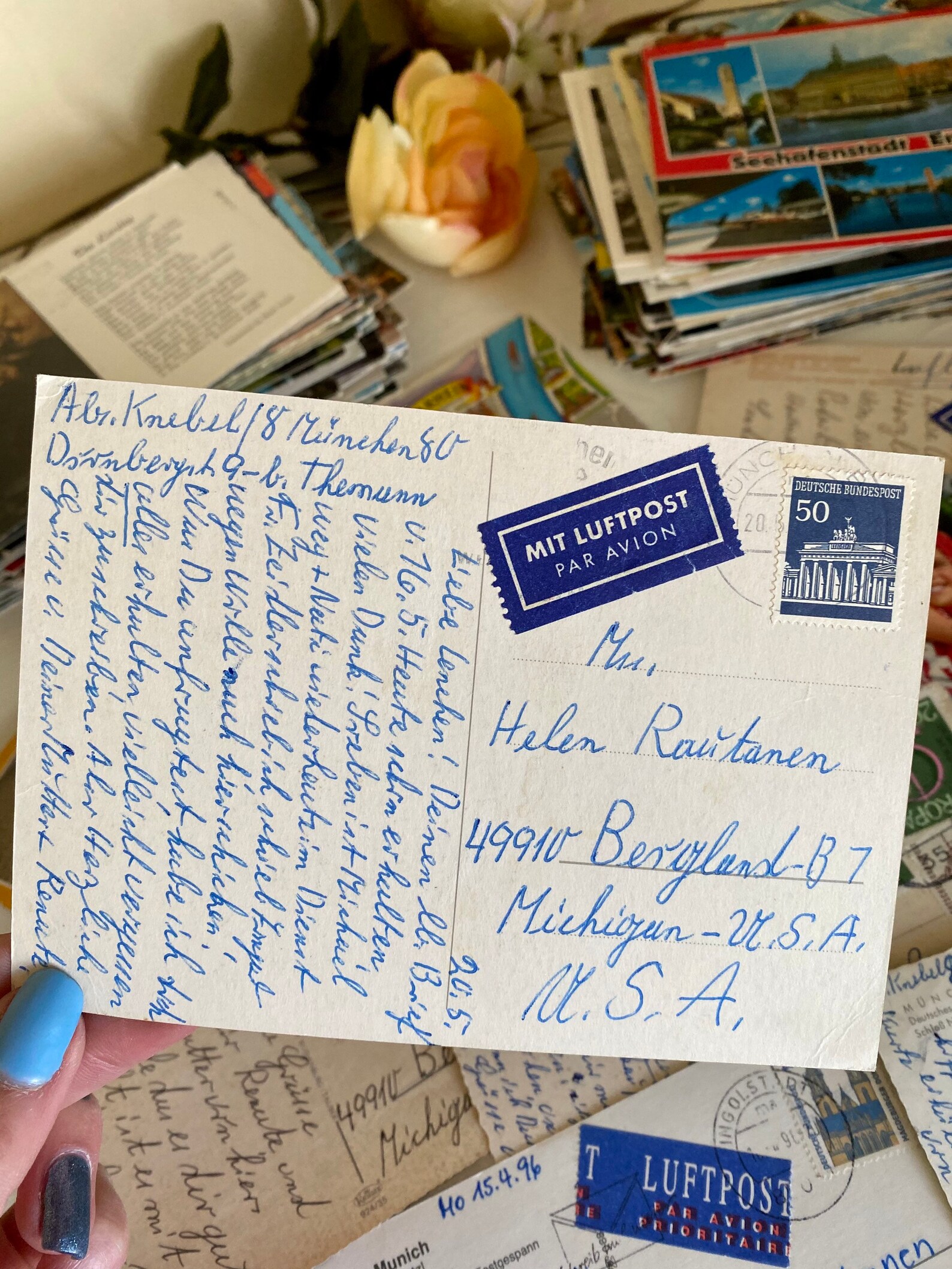 Vintage Germany Postcards German Handwriting Color Photos - Etsy