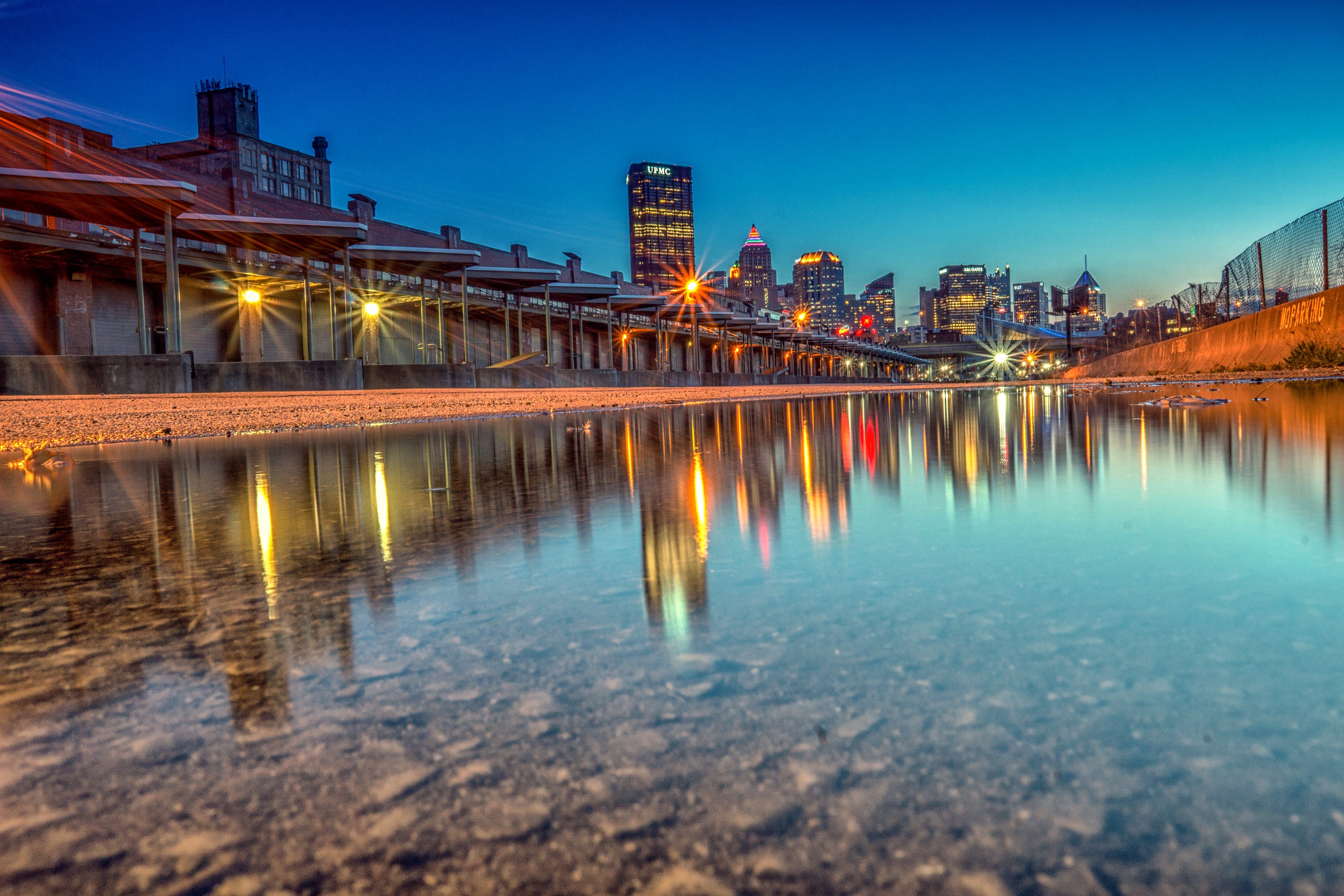 Pittsburgh Skyline the Strip District Landscape Cityscape Etsy