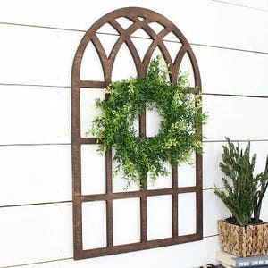 Oversized window* farmhouse style* church window*  window* wood window* farmhouse window* cathedral window* window pane* farmhouse decor