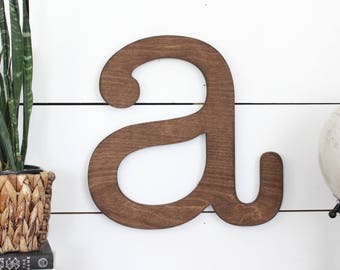 Farmhouse Lowercase Wood Letter, DIY Wall Decor (15 inch)