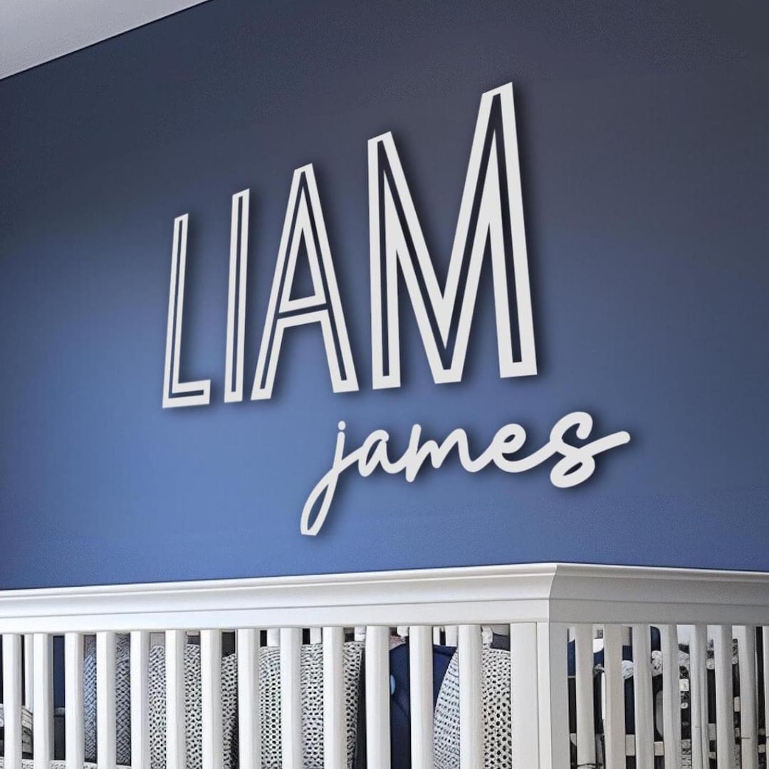 Personalized Wooden Name Sign for Nursery Custom Name Sign Name Wall ...