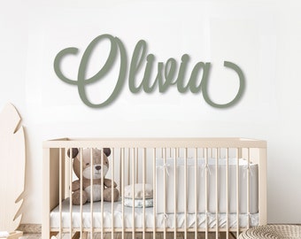 Custom wood name sign cutout, Baby name sign, Above the crib sign, Large  custom name sign, nursery name sign, girl nursery name sign