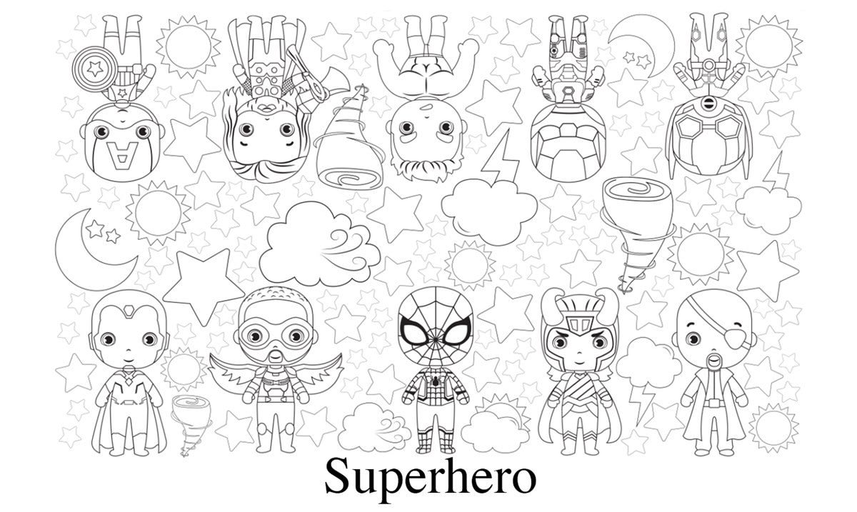 Coloring Sheets Kid Color Sheet Oversized Kid Coloring - Etsy