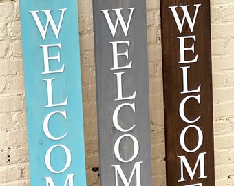 Welcome Sign, Front Door Welcome Sign, Welcome Sign Front Porch, Welcome Sign Front Door, Wood Welcome Sign, Personalized Welcome sign