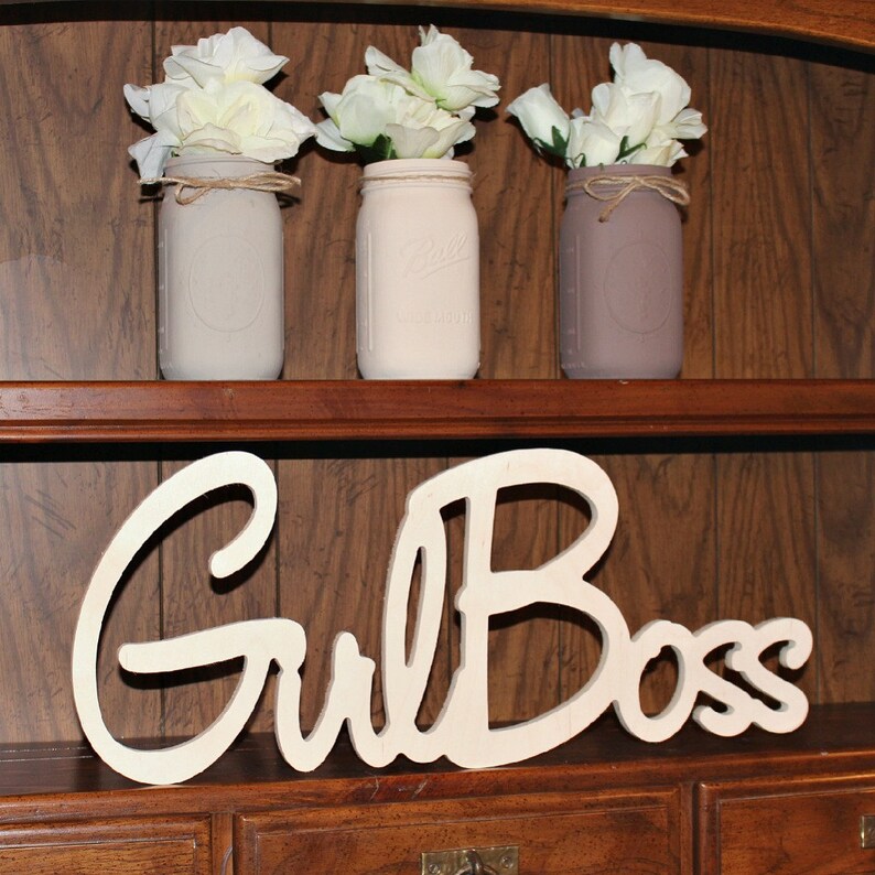 GirlBoss Sign girl boss girl boss office womens Etsy