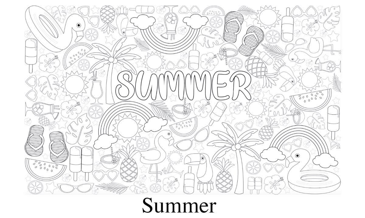 Coloring Sheets Kid Color Sheet Oversized Kid Coloring - Etsy