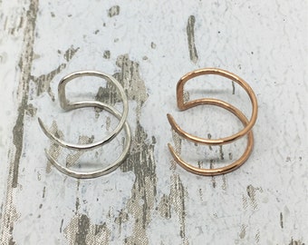 Midi ring knuckle ring sterling silver above the knuckle ring gold bronze ring toe ring thumb ring adjustable minimalist ring hammered