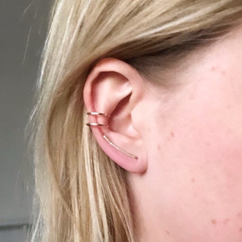 Ear Cuff No Piercing Sterling Silver Ear Cuff Conch Cuff Etsy