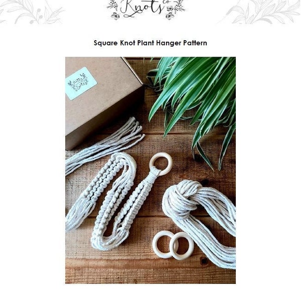 Plant hanger pattern, Macrame, Macrame plant hanger pattern, how to make macrame, DIY Macrame, tutorial, instructions, download, PDF