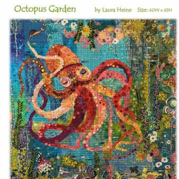 Octopus Garden Collage Pattern by Laura Heine