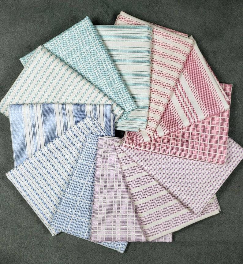 Tilda TEA TOWELS Basics 12 Fat Quarter or Half yard bundle Etsy