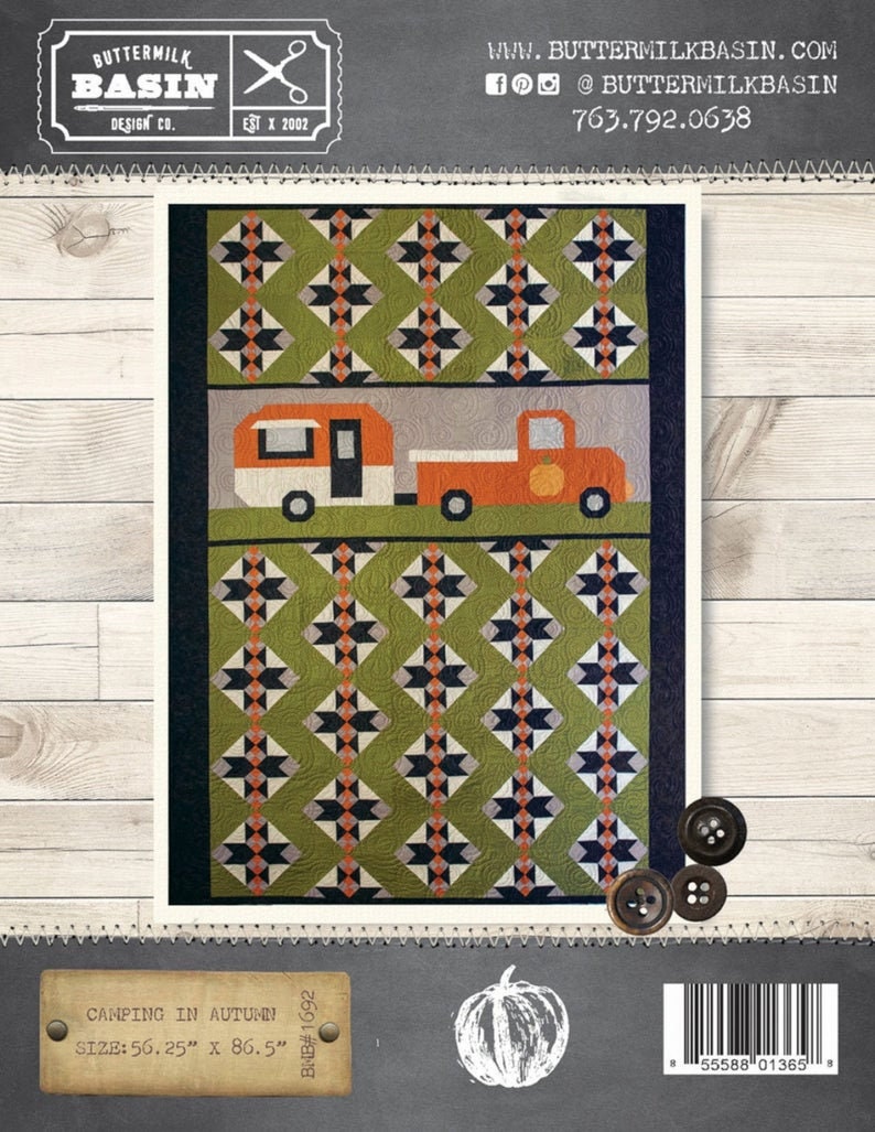 CAMPING IN AUTUMN Quilt Kit Pattern by Buttermilk Basin Etsy