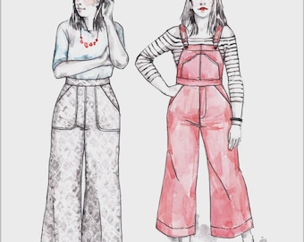 Jenny Overalls and Trousers Paper Pattern classic workwear