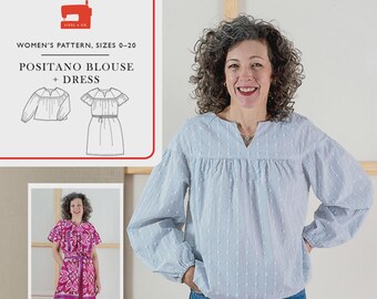 Positano Blouse and Dress ~ Paper Pattern