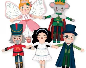 Machine Embroidery Nutcracker Tradition Dolls ~ USB~ by Jennifer Long of Sew A Story