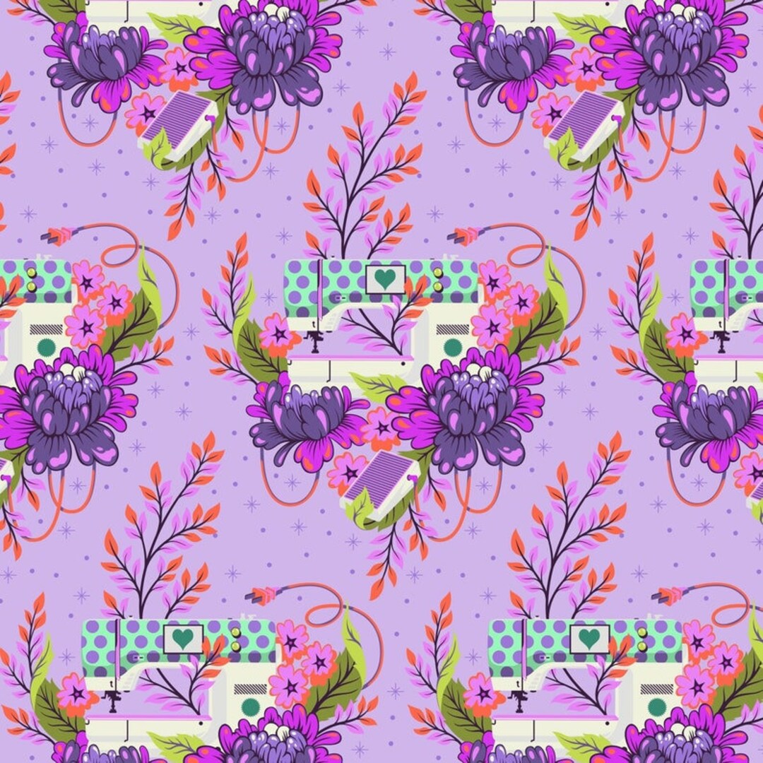 Tula Pink PEDAL to the METAL Cotton Quilting Fabric Sewing Machine