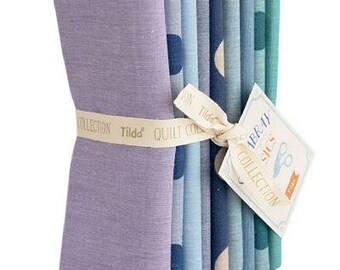 Seasonal Chambray FQB 9pc 20x22in Summer Blues