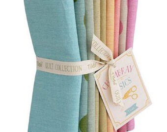 Seasonal Chambray FQB 9pc 20x22in Spring Pastels