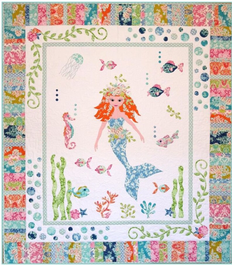 PreOrder Mermaid Garden Quilt kit Featuring Tilda's Etsy