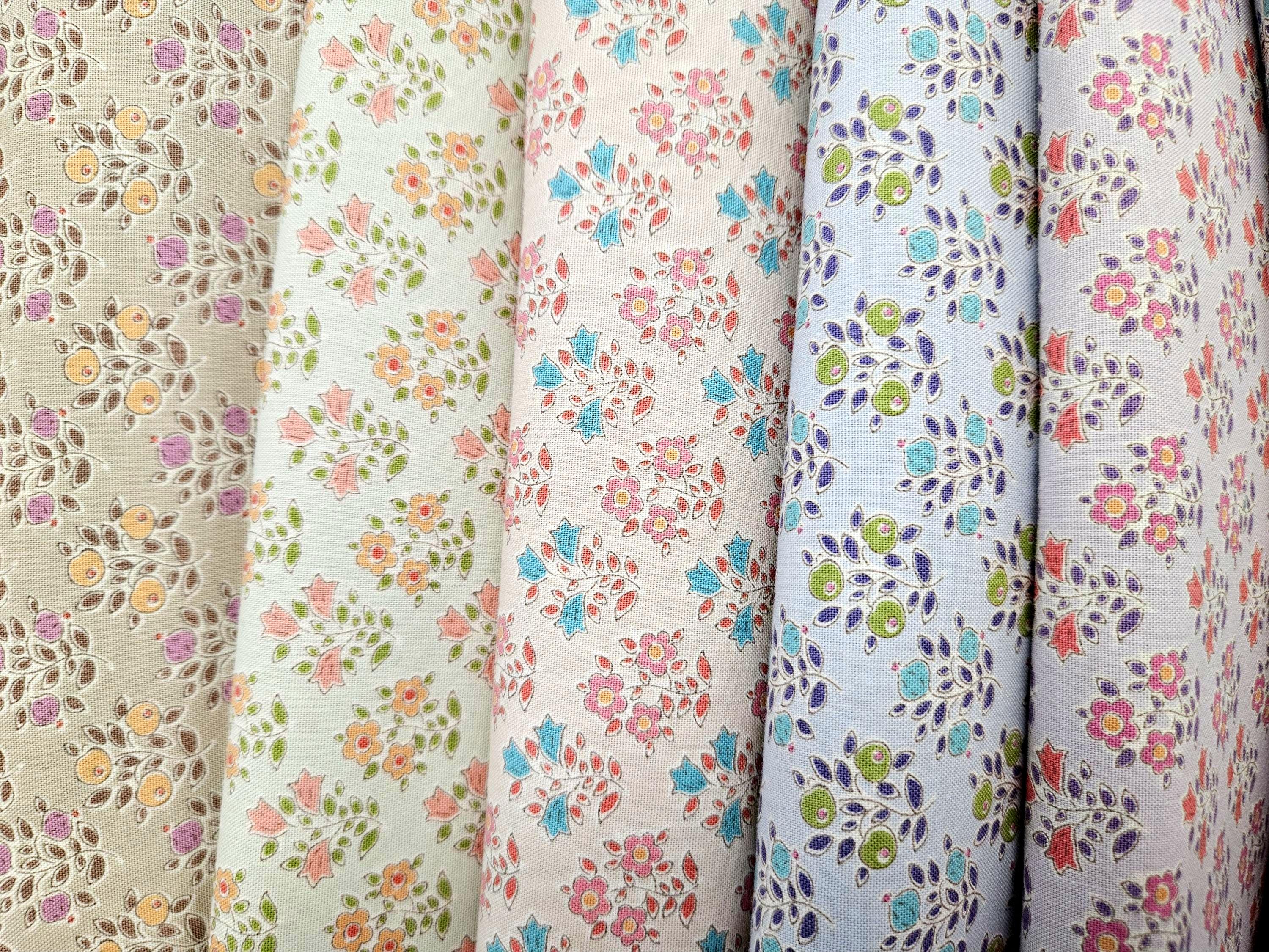 Tilda Tiny Farm Collection/5 Colourways/Farm Flowers & Berries(Green,Sand,Blue,Rosehip and Lavender)