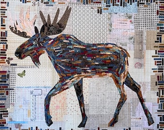 Montgomery Moose 2nd Edition Kit - Montgomery (Moose) 2nd Edition Collage Kit by Laura Heine